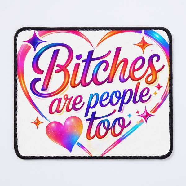 Item preview, Bitches Are People Too Shirt – Funny Y2K Aesthetic Sarcastic Heart Gift designed and sold by zvalente.