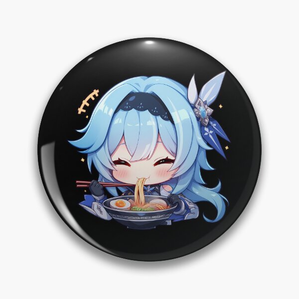 Item preview, Eula Genshin Impact Chibi Ramen Noodle Cooldown designed and sold by mildaclairmo.