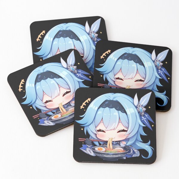 Item preview, Eula Genshin Impact Chibi Ramen Noodle Cooldown designed and sold by mildaclairmo.