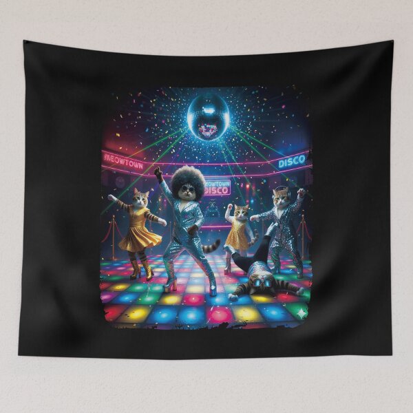 Item preview, Disco Cats Dancing. designed and sold by EunsooLee.