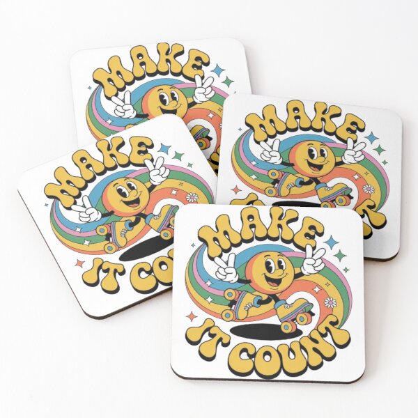 Item preview, Make It Count – Retro Rainbow Roller Vibes designed and sold by NewUSShop.