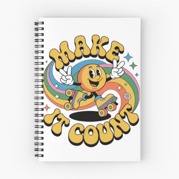 Item preview, Make It Count – Retro Rainbow Roller Vibes designed and sold by NewUSShop.