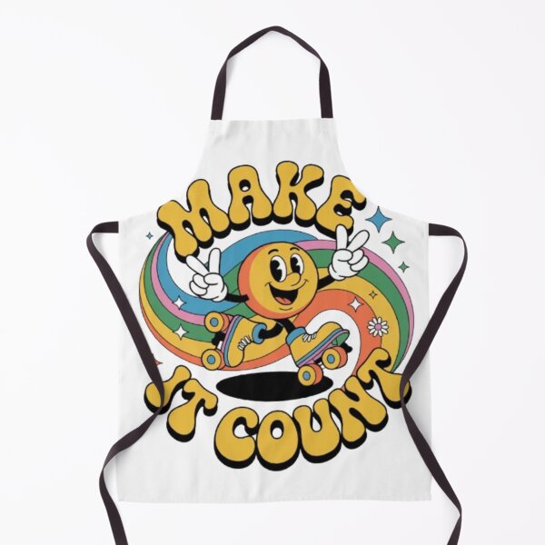 Item preview, Make It Count – Retro Rainbow Roller Vibes designed and sold by NewUSShop.