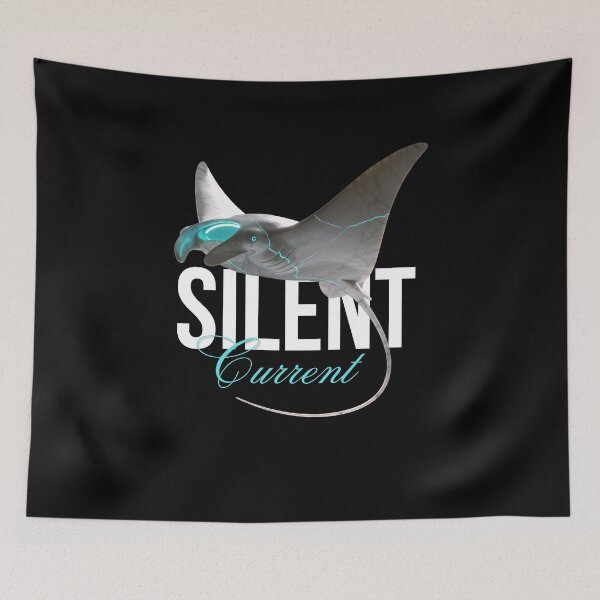 Item preview, Silent Current – Ocean Ray with Fluid Energy designed and sold by Marble Void.