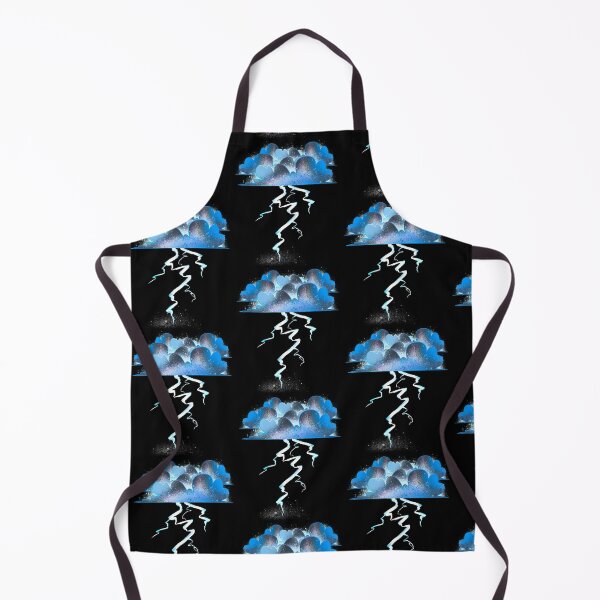 Item preview, Blue Heart Cloud Lightning - Cosmic Storm Fantasy Illustration designed and sold by TheArtOfTreble.
