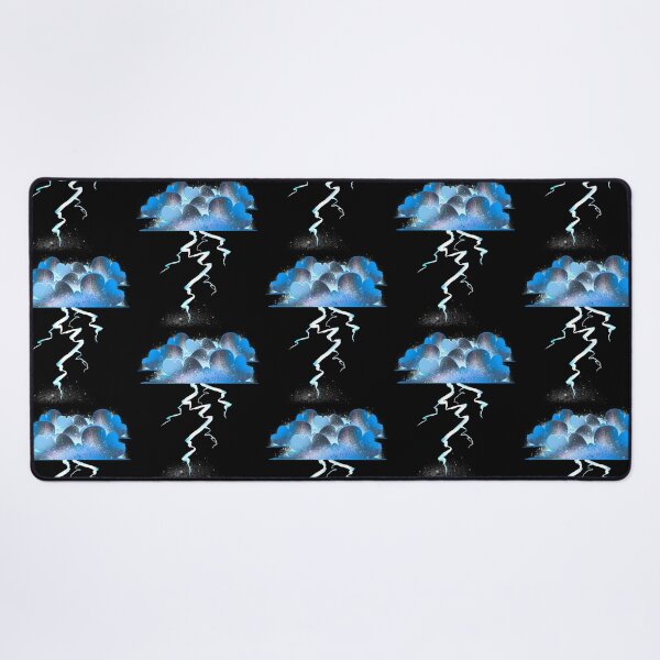 Item preview, Blue Heart Cloud Lightning - Cosmic Storm Fantasy Illustration designed and sold by TheArtOfTreble.