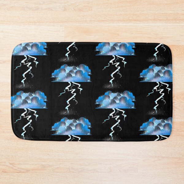 Item preview, Blue Heart Cloud Lightning - Cosmic Storm Fantasy Illustration designed and sold by TheArtOfTreble.