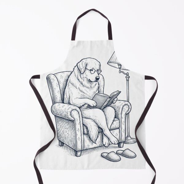 Item preview, Vintage Great Pyrenees Read Book Dog Mom Dad designed and sold by DoodleTortle.