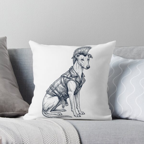 Item preview, Vintage Greyhound Punk Mowhawk Dog Mom Dad designed and sold by DoodleTortle.