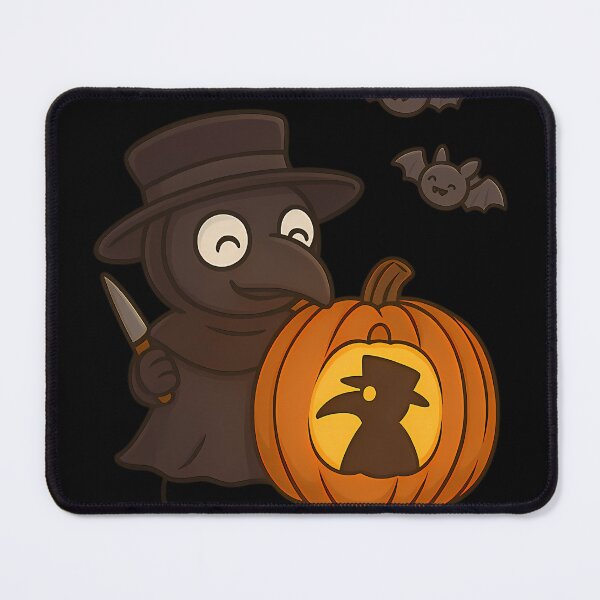 Item preview, Spooky Cute Plague Doctor Pumpkin Carving With Bats designed and sold by jaejaeman.
