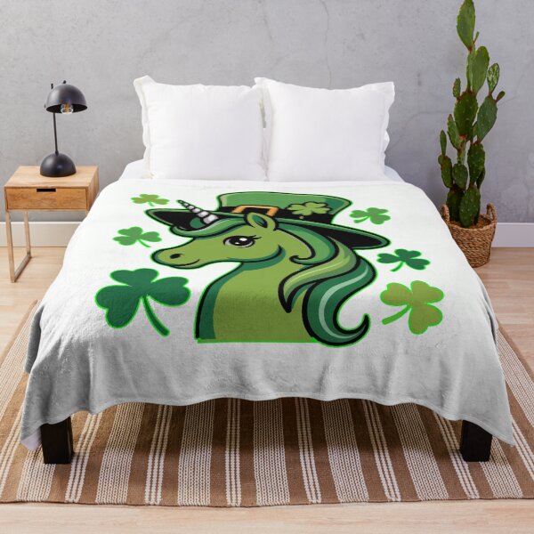 Item preview, Magical Unicorn Irish Holiday Clover designed and sold by QuiteOrbit.