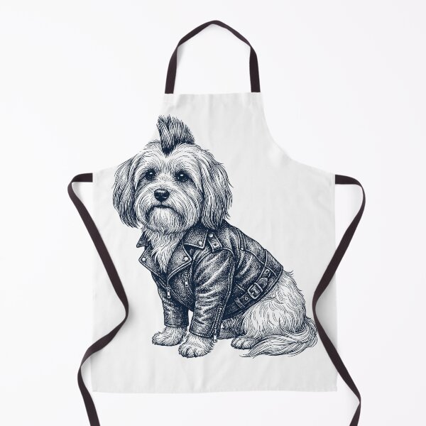 Item preview, Vintage Havanese Punk Mowhawk Dog Mom Dad designed and sold by DoodleTortle.