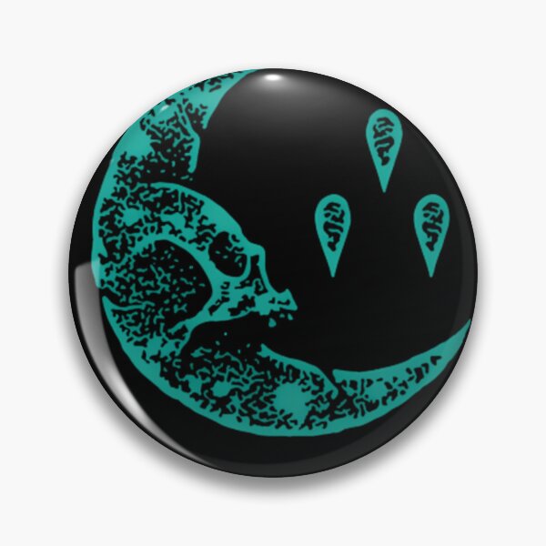 Item preview, Currents Skull Moon Distressed Logo Teal Progressi designed and sold by LaurentMarchal.