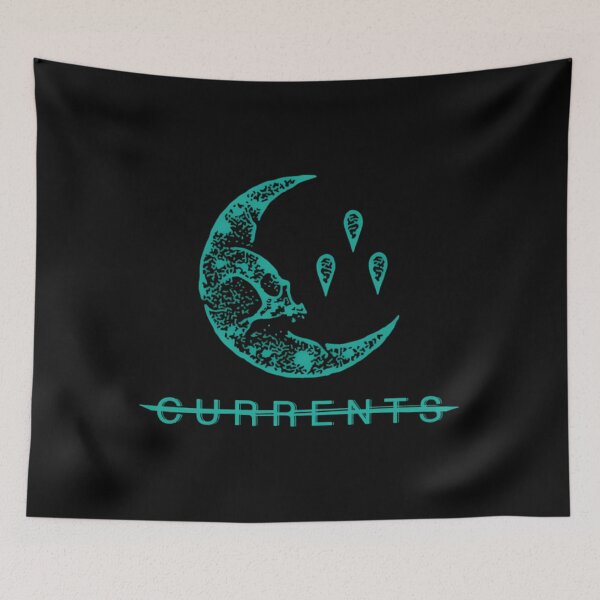 Item preview, Currents Skull Moon Distressed Logo Teal Progressi designed and sold by LaurentMarchal.