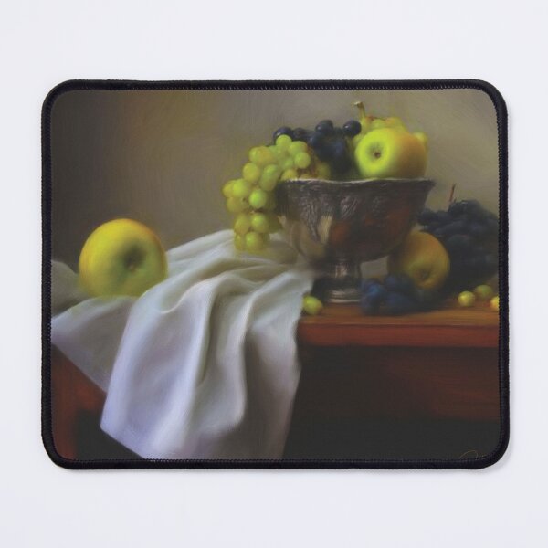 Item preview, Grapes and apples in a bowl designed and sold by slikar.