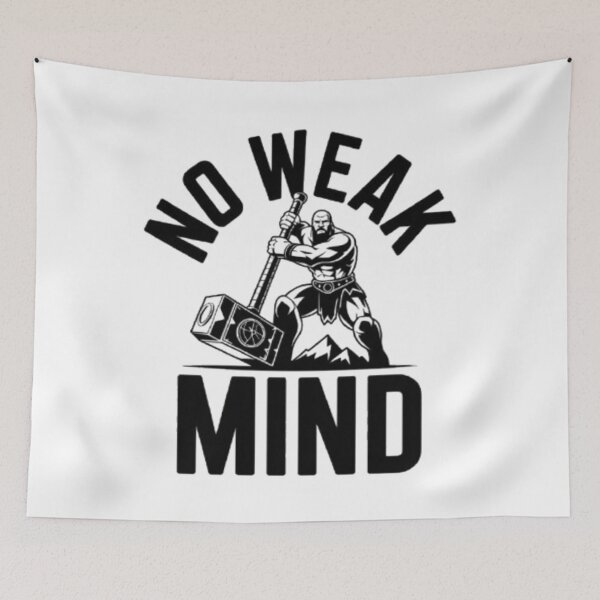 Item preview, No Weak Mind – Strength Within Graphic Design designed and sold by NewUSShop.