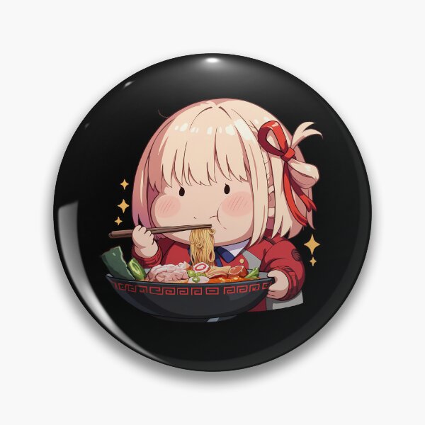 Item preview, Chisato Nishikigi Lycoris Recoil Kawaii Ramen Chibi Anime Girl designed and sold by mildaclairmo.