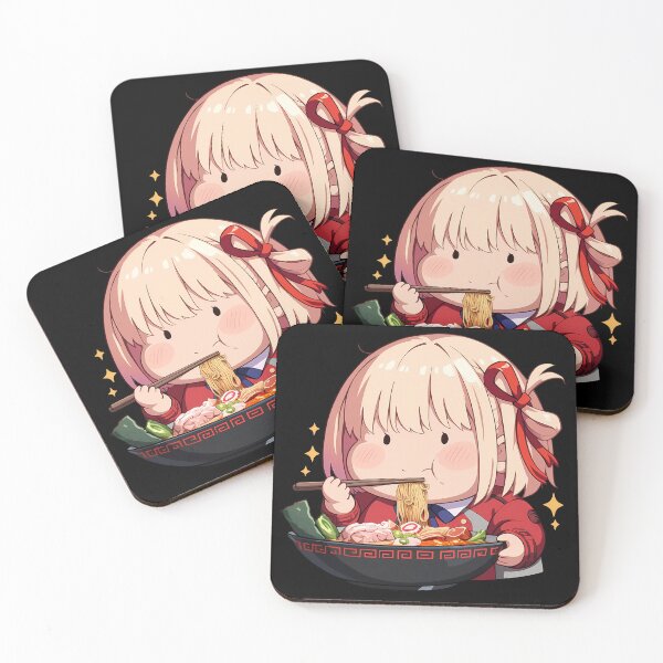 Item preview, Chisato Nishikigi Lycoris Recoil Kawaii Ramen Chibi Anime Girl designed and sold by mildaclairmo.