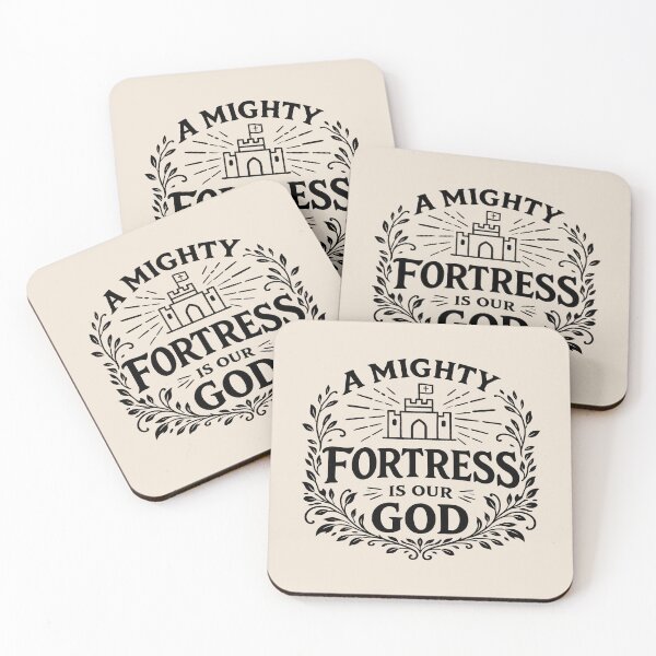 Item preview, Hymns of Grace: A Mighty Fortress is Our God - Christian - Black Lettering designed and sold by Glory After Tears.