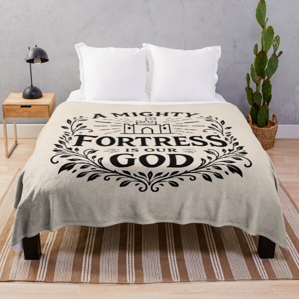 Item preview, Hymns of Grace: A Mighty Fortress is Our God - Christian - Black Lettering designed and sold by Glory After Tears.