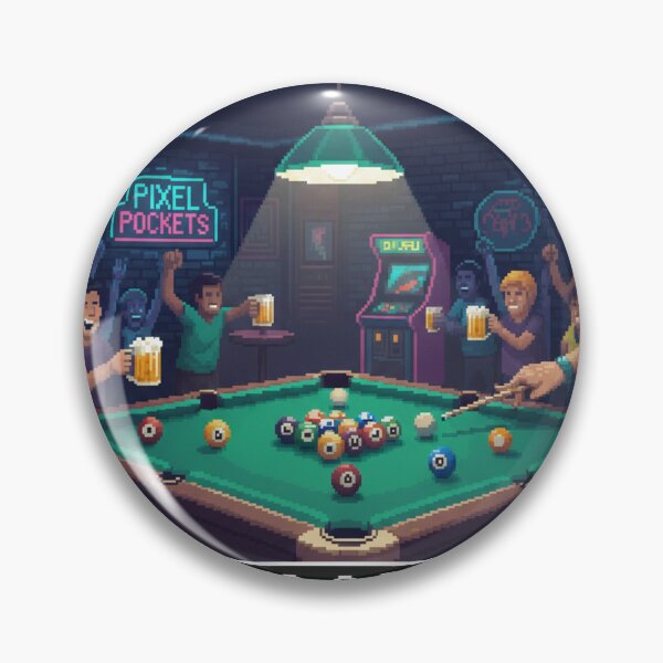 Item preview, Billiards 8-Bit Shot: Retro Pool Night designed and sold by Xeiboo.