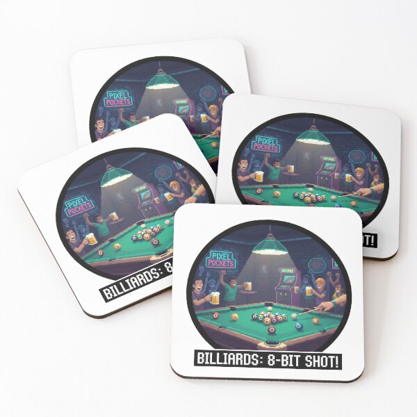 Item preview, Billar 8-Bit Shot: Noche de billar retro designed and sold by Xeiboo.
