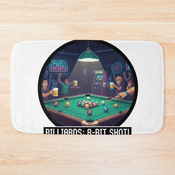 Item preview, Billiards 8-Bit Shot: Retro Pool Night designed and sold by Xeiboo.