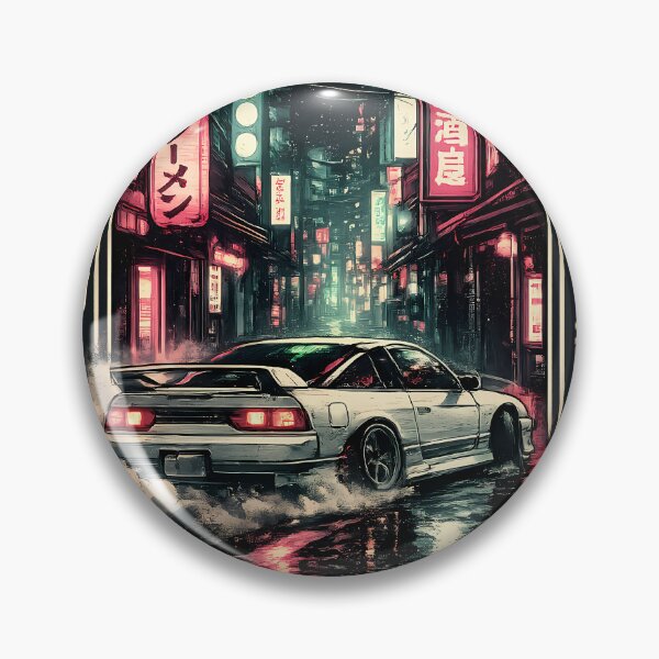 Item preview, Neon Drift Club Tokyo Night Street Racing JDM Skyline Vaporwave Style designed and sold by VaporTokyo.