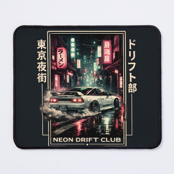 Item preview, Neon Drift Club Tokyo Night Street Racing JDM Skyline Vaporwave Style designed and sold by VaporTokyo.