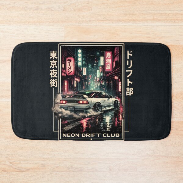 Item preview, Neon Drift Club Tokyo Night Street Racing JDM Skyline Vaporwave Style designed and sold by VaporTokyo.