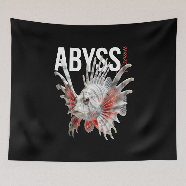 Item preview, Abyss Bloom – Deep Sea Creature with Crimson Energy designed and sold by Marble Void.