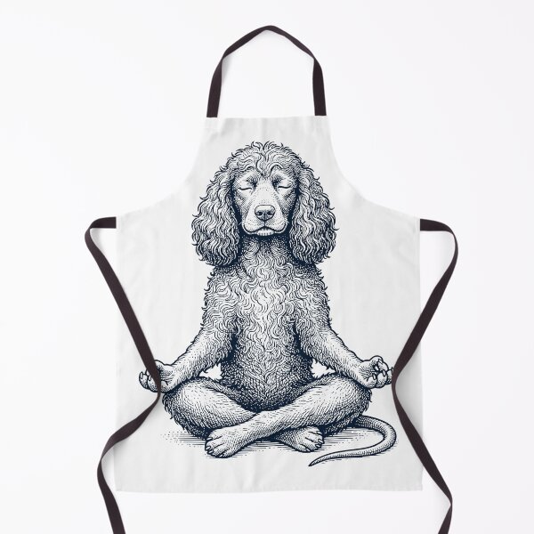Item preview, Vintage Irish Water Spaniel Yoga Lotus Meditation Dog Lover designed and sold by DoodleTortle.