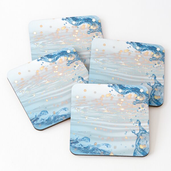 Item preview, Golden Reflections – Water Ripple Art designed and sold by IndiGLOW4Me.