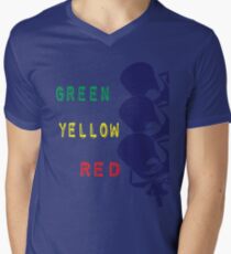Traffic Light Men's V-Neck T-Shirt
