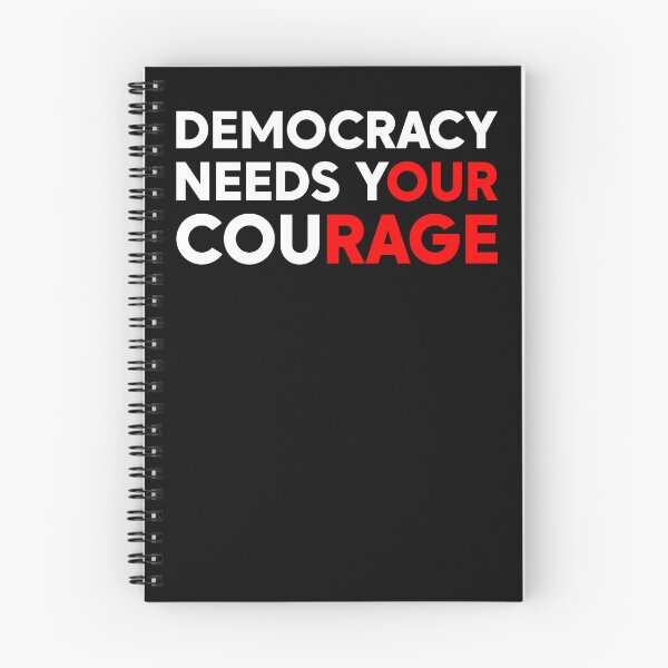 Item preview, Democracy Needs Your Courage - FDT | Anti-Trump designed and sold by PixVib.