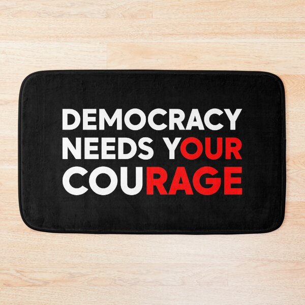 Item preview, Democracy Needs Your Courage - FDT | Anti-Trump designed and sold by PixVib.