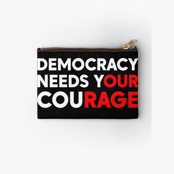Item preview, Democracy Needs Your Courage - FDT | Anti-Trump designed and sold by PixVib.