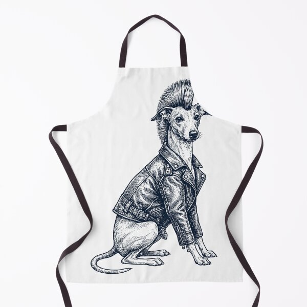 Item preview, Vintage Italian Greyhound Punk Mowhawk Dog Mom Dad designed and sold by DoodleTortle.