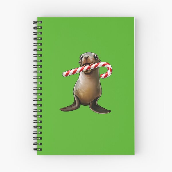 Item preview, Sea Lion with Red Candy Cane designed and sold by mhmoseley .