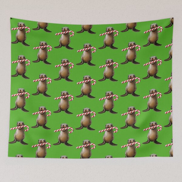 Item preview, Sea Lion with Red Candy Cane designed and sold by mhmoseley .