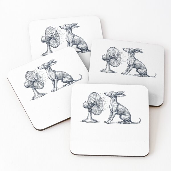 Item preview, Vintage Italian Greyhound With Fan Dog Mom Dad designed and sold by DoodleTortle.