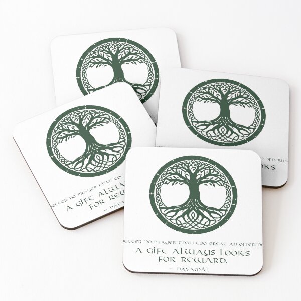 Item preview, A Gift Always Looks for Reward – Norse Wisdom Quote (Hávamál) designed and sold by Freki & Geri.