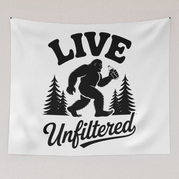 Item preview, Live Unfiltered – Wild Freedom Silhouette Design designed and sold by NewUSShop.