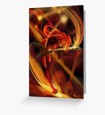 Sunset Eruption Greeting Card