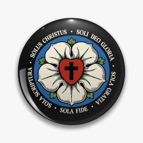 Item preview, Reformed Theology Five Solas Lutheran Flower Cross Christian designed and sold by Glory After Tears.