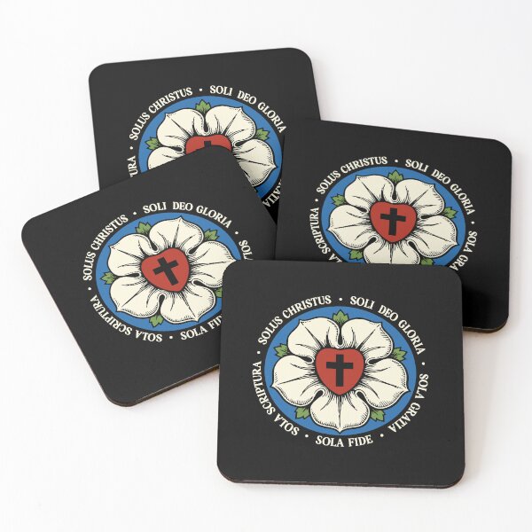 Item preview, Reformed Theology Five Solas Lutheran Flower Cross Christian designed and sold by Glory After Tears.