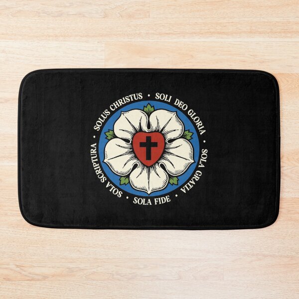 Item preview, Reformed Theology Five Solas Lutheran Flower Cross Christian designed and sold by Glory After Tears.