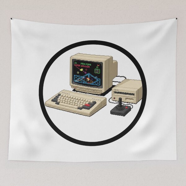 Item preview, C64 Pixel Frontier: 8-Bit Retro Gaming designed and sold by Xeiboo.