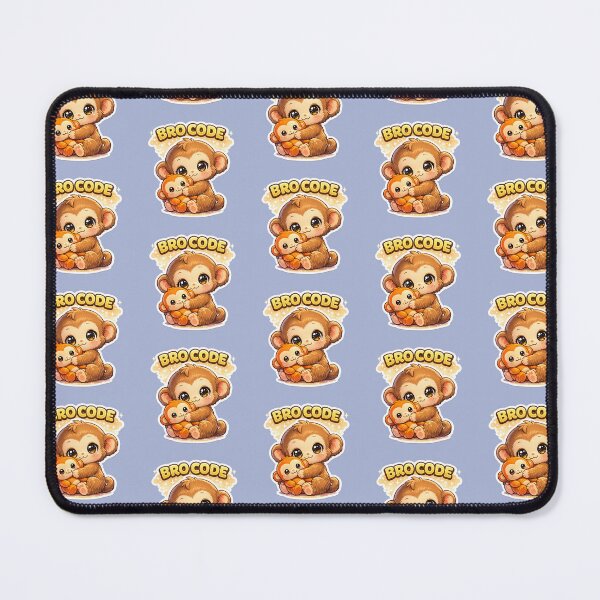 Item preview, Cute Monkey Bro Code Sticker | Funny Kawaii Monkey Art. designed and sold by artwithannii.