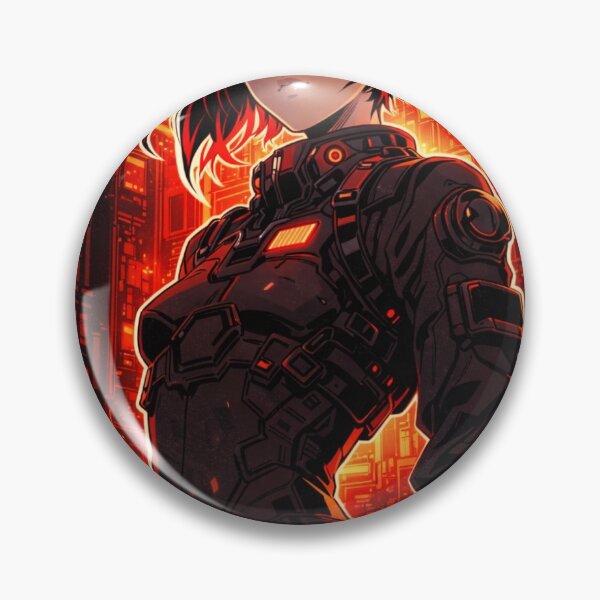 Item preview, Crimson Circuit – Cyberpunk Anime Style Illustration designed and sold by StickerHypeLab.